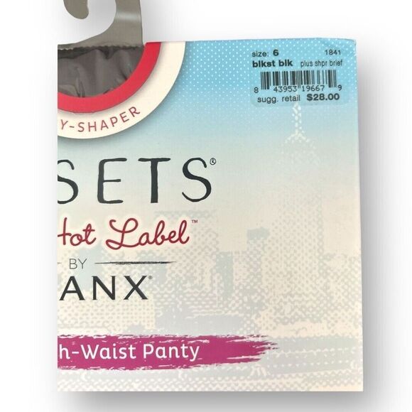 Spanx Assets 6F Black Red Hot Label Super Firm Control High Waist Shaping Panty - Picture 6 of 8